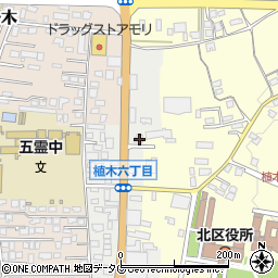 熊本県熊本市北区植木町植木126周辺の地図
