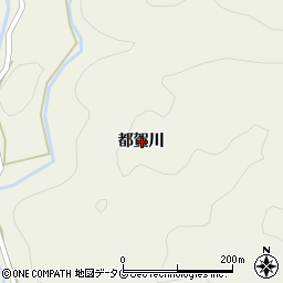 高知県宿毛市小筑紫町都賀川周辺の地図
