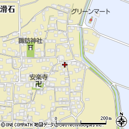 熊本県玉名市滑石627周辺の地図