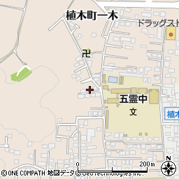 熊本県熊本市北区植木町一木554周辺の地図