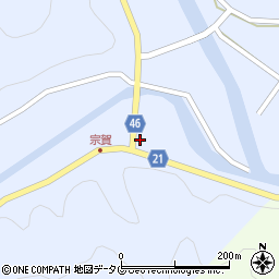 宗賀簡易郵便局周辺の地図