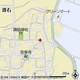 熊本県玉名市滑石536周辺の地図