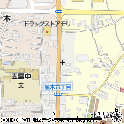 熊本県熊本市北区植木町植木188周辺の地図