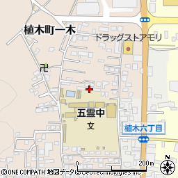 熊本県熊本市北区植木町一木215周辺の地図