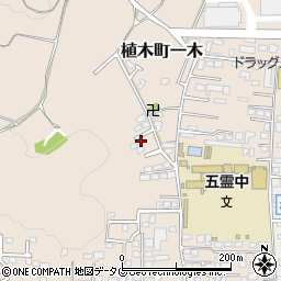 熊本県熊本市北区植木町一木233周辺の地図