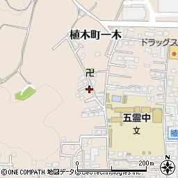 熊本県熊本市北区植木町一木233-19周辺の地図