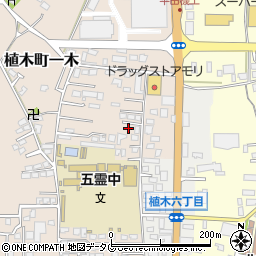 熊本県熊本市北区植木町一木158周辺の地図