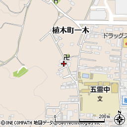 熊本県熊本市北区植木町一木233-14周辺の地図