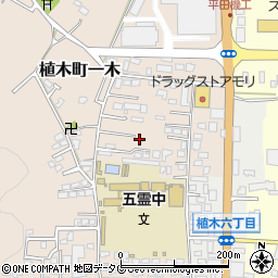 熊本県熊本市北区植木町一木218-1周辺の地図