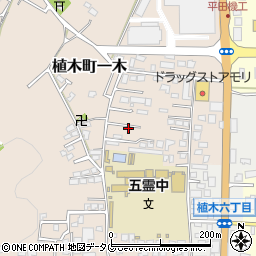 熊本県熊本市北区植木町一木218周辺の地図