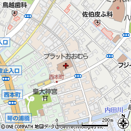 西沢本店大村店服地部周辺の地図