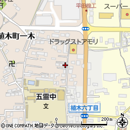 熊本県熊本市北区植木町一木157周辺の地図