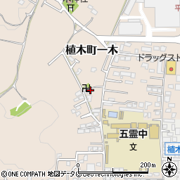 熊本県熊本市北区植木町一木231周辺の地図