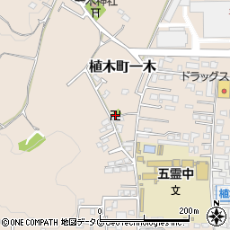 熊本県熊本市北区植木町一木235周辺の地図
