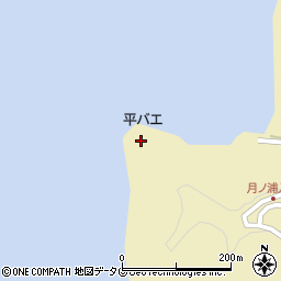 平バエ周辺の地図