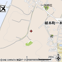 熊本県熊本市北区植木町一木周辺の地図