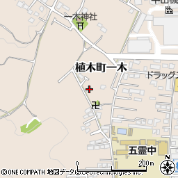熊本県熊本市北区植木町一木236周辺の地図