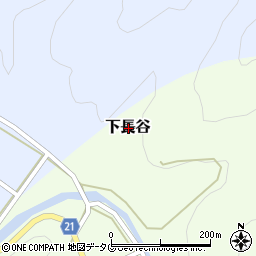高知県幡多郡三原村下長谷周辺の地図