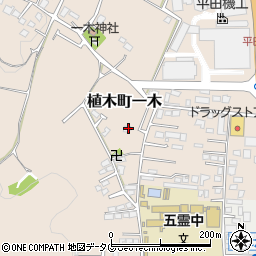 熊本県熊本市北区植木町一木230周辺の地図