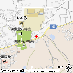 熊本県玉名市伊倉北方2628-2周辺の地図