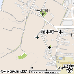 熊本県熊本市北区植木町一木239周辺の地図