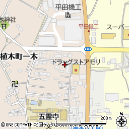 熊本県熊本市北区植木町一木152周辺の地図