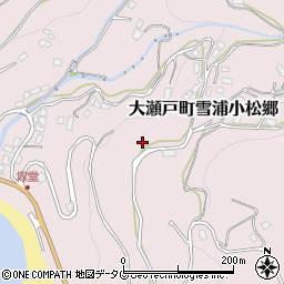 長崎県西海市大瀬戸町雪浦小松郷周辺の地図
