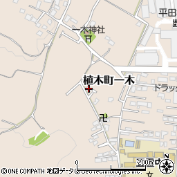 熊本県熊本市北区植木町一木241周辺の地図