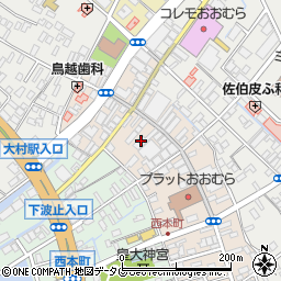 銀屋大村　本店周辺の地図