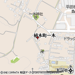 熊本県熊本市北区植木町一木241-7周辺の地図