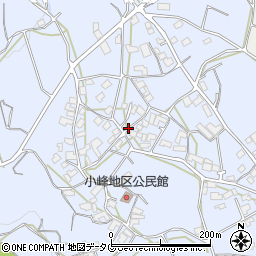 長崎県諫早市高来町小峰周辺の地図