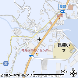長崎西彼農業協同組合　長浦支店周辺の地図