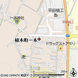 熊本県熊本市北区植木町一木145周辺の地図