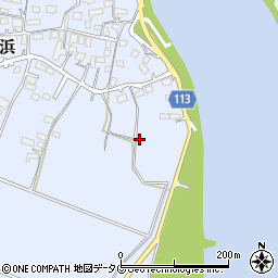 熊本県玉名市小浜736周辺の地図