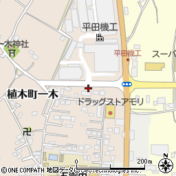 熊本県熊本市北区植木町一木147周辺の地図