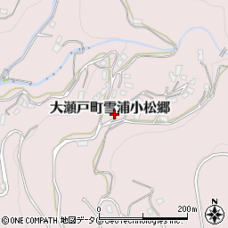 長崎県西海市大瀬戸町雪浦小松郷564周辺の地図