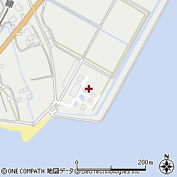 小長井浄化センター周辺の地図