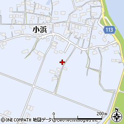 熊本県玉名市小浜947-2周辺の地図