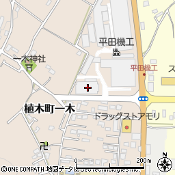 熊本県熊本市北区植木町一木140周辺の地図