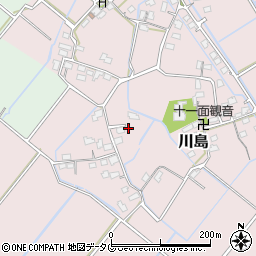 熊本県玉名市川島805周辺の地図