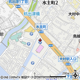 長崎県大村市水主町周辺の地図