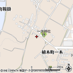 熊本県熊本市北区植木町一木248-20周辺の地図