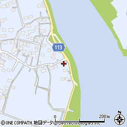 熊本県玉名市小浜725周辺の地図