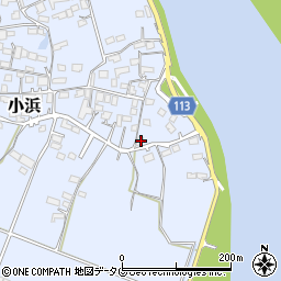 熊本県玉名市小浜714周辺の地図