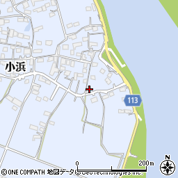 熊本県玉名市小浜714周辺の地図