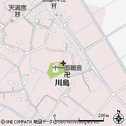熊本県玉名市川島837周辺の地図