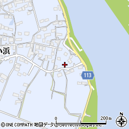 熊本県玉名市小浜721周辺の地図