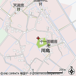 熊本県玉名市川島周辺の地図
