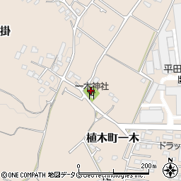 熊本県熊本市北区植木町一木101周辺の地図