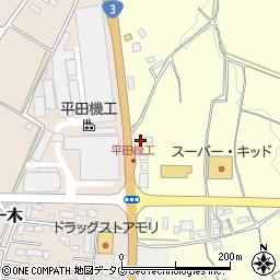 内田自動車整備工場周辺の地図